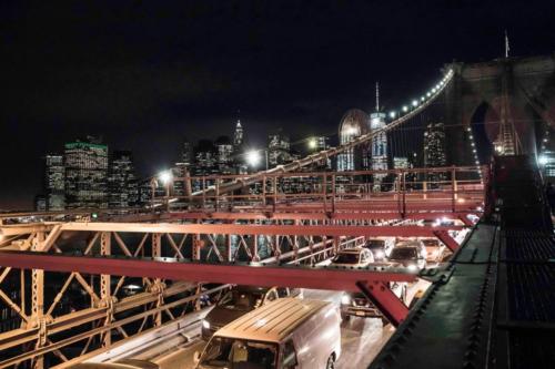 Brooklyn Bridge by night